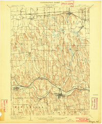 Palmyra New York Historical topographic map, 1:62500 scale, 15 X 15 Minute, Year 1902