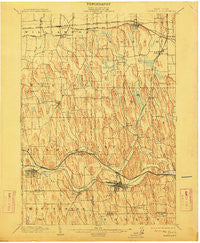 Palmyra New York Historical topographic map, 1:62500 scale, 15 X 15 Minute, Year 1902