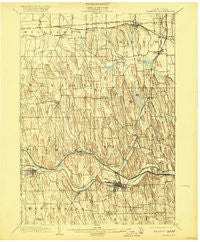 Palmyra New York Historical topographic map, 1:62500 scale, 15 X 15 Minute, Year 1902