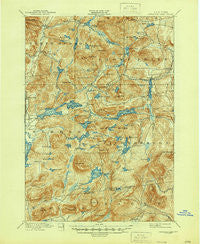 Paradox Lake New York Historical topographic map, 1:62500 scale, 15 X 15 Minute, Year 1897