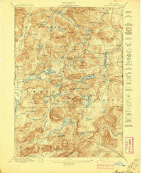Paradox Lake New York Historical topographic map, 1:62500 scale, 15 X 15 Minute, Year 1897