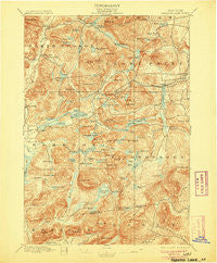 Paradox Lake New York Historical topographic map, 1:62500 scale, 15 X 15 Minute, Year 1897