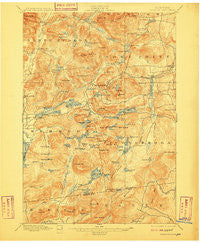 Paradox Lake New York Historical topographic map, 1:62500 scale, 15 X 15 Minute, Year 1897