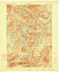 Paradox Lake New York Historical topographic map, 1:62500 scale, 15 X 15 Minute, Year 1897