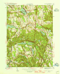 Peach Lake New York Historical topographic map, 1:31680 scale, 7.5 X 7.5 Minute, Year 1945