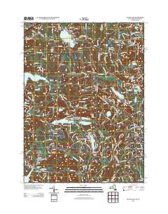Peach Lake New York Historical topographic map, 1:24000 scale, 7.5 X 7.5 Minute, Year 2013