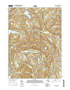 Peach Lake New York Current topographic map, 1:24000 scale, 7.5 X 7.5 Minute, Year 2016