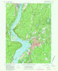 Peekskill New York Historical topographic map, 1:24000 scale, 7.5 X 7.5 Minute, Year 1957