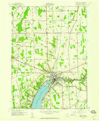 Penn Yan New York Historical topographic map, 1:24000 scale, 7.5 X 7.5 Minute, Year 1942