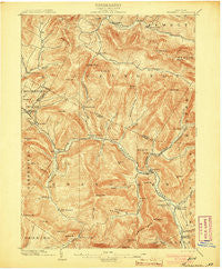 Phoenicia New York Historical topographic map, 1:62500 scale, 15 X 15 Minute, Year 1903