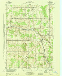 Pike New York Historical topographic map, 1:31680 scale, 7.5 X 7.5 Minute, Year 1944