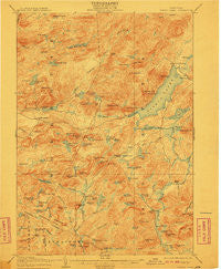 Piseco Lake New York Historical topographic map, 1:62500 scale, 15 X 15 Minute, Year 1906