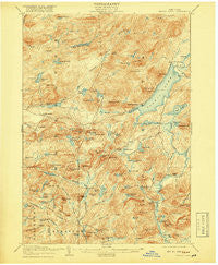 Piseco Lake New York Historical topographic map, 1:62500 scale, 15 X 15 Minute, Year 1908