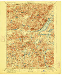Piseco Lake New York Historical topographic map, 1:62500 scale, 15 X 15 Minute, Year 1906