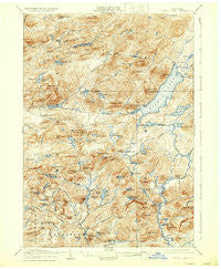Piseco Lake New York Historical topographic map, 1:62500 scale, 15 X 15 Minute, Year 1906