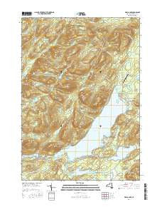 Piseco Lake New York Current topographic map, 1:24000 scale, 7.5 X 7.5 Minute, Year 2016
