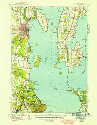 Plattsburg New York Historical topographic map, 1:62500 scale, 15 X 15 Minute, Year 1943