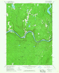 Pond Eddy New York Historical topographic map, 1:24000 scale, 7.5 X 7.5 Minute, Year 1965