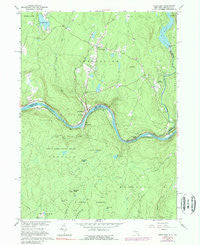 Pond Eddy New York Historical topographic map, 1:24000 scale, 7.5 X 7.5 Minute, Year 1965