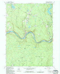 Pond Eddy New York Historical topographic map, 1:24000 scale, 7.5 X 7.5 Minute, Year 1992