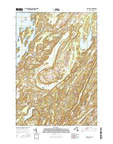 Pope Mills New York Current topographic map, 1:24000 scale, 7.5 X 7.5 Minute, Year 2016