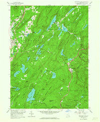 Popolopen Lake New York Historical topographic map, 1:24000 scale, 7.5 X 7.5 Minute, Year 1957