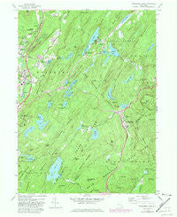 Popolopen Lake New York Historical topographic map, 1:24000 scale, 7.5 X 7.5 Minute, Year 1957