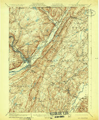 Port Jervis New York Historical topographic map, 1:62500 scale, 15 X 15 Minute, Year 1908