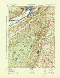 Port Jervis South New York Historical topographic map, 1:31680 scale, 7.5 X 7.5 Minute, Year 1943