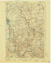Potsdam New York Historical topographic map, 1:62500 scale, 15 X 15 Minute, Year 1908