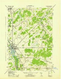 Potsdam New York Historical topographic map, 1:31680 scale, 7.5 X 7.5 Minute, Year 1943