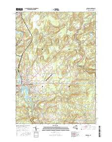 Potsdam New York Current topographic map, 1:24000 scale, 7.5 X 7.5 Minute, Year 2016