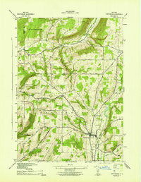 Prattsburg New York Historical topographic map, 1:31680 scale, 7.5 X 7.5 Minute, Year 1942