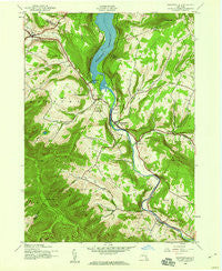 Prattsville New York Historical topographic map, 1:24000 scale, 7.5 X 7.5 Minute, Year 1945