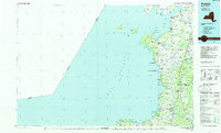 Pulaski New York Historical topographic map, 1:100000 scale, 30 X 60 Minute, Year 1985