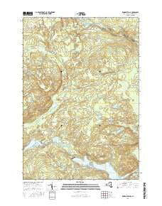 Rainbow Falls New York Current topographic map, 1:24000 scale, 7.5 X 7.5 Minute, Year 2016