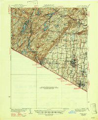 Ramapo New York Historical topographic map, 1:62500 scale, 15 X 15 Minute, Year 1938