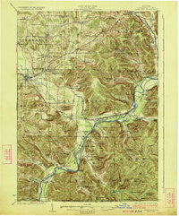 Randolph New York Historical topographic map, 1:62500 scale, 15 X 15 Minute, Year 1923