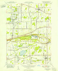 Ransomville New York Historical topographic map, 1:24000 scale, 7.5 X 7.5 Minute, Year 1950