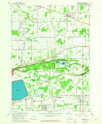 Ransomville New York Historical topographic map, 1:24000 scale, 7.5 X 7.5 Minute, Year 1965