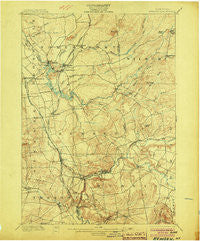 Remsen New York Historical topographic map, 1:62500 scale, 15 X 15 Minute, Year 1900