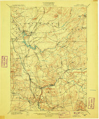 Remsen New York Historical topographic map, 1:62500 scale, 15 X 15 Minute, Year 1900