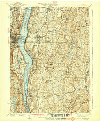 Rhinebeck New York Historical topographic map, 1:62500 scale, 15 X 15 Minute, Year 1939