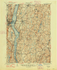 Rhinebeck New York Historical topographic map, 1:62500 scale, 15 X 15 Minute, Year 1939