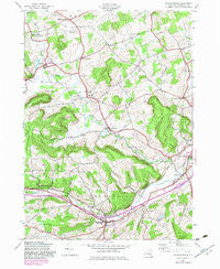 Richmondville New York Historical topographic map, 1:24000 scale, 7.5 X 7.5 Minute, Year 1944