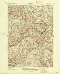 Richmondville New York Historical topographic map, 1:62500 scale, 15 X 15 Minute, Year 1904