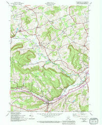 Richmondville New York Historical topographic map, 1:24000 scale, 7.5 X 7.5 Minute, Year 1944