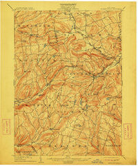 Richmondville New York Historical topographic map, 1:62500 scale, 15 X 15 Minute, Year 1904