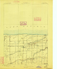 Ridgeway New York Historical topographic map, 1:62500 scale, 15 X 15 Minute, Year 1897