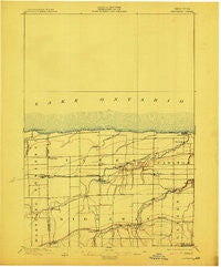Ridgeway New York Historical topographic map, 1:62500 scale, 15 X 15 Minute, Year 1897